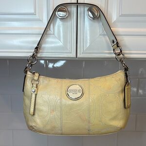 Coach Bag Purse Handbag Y2K Leather Signature Stripe Logo Patent Crossbody Bag